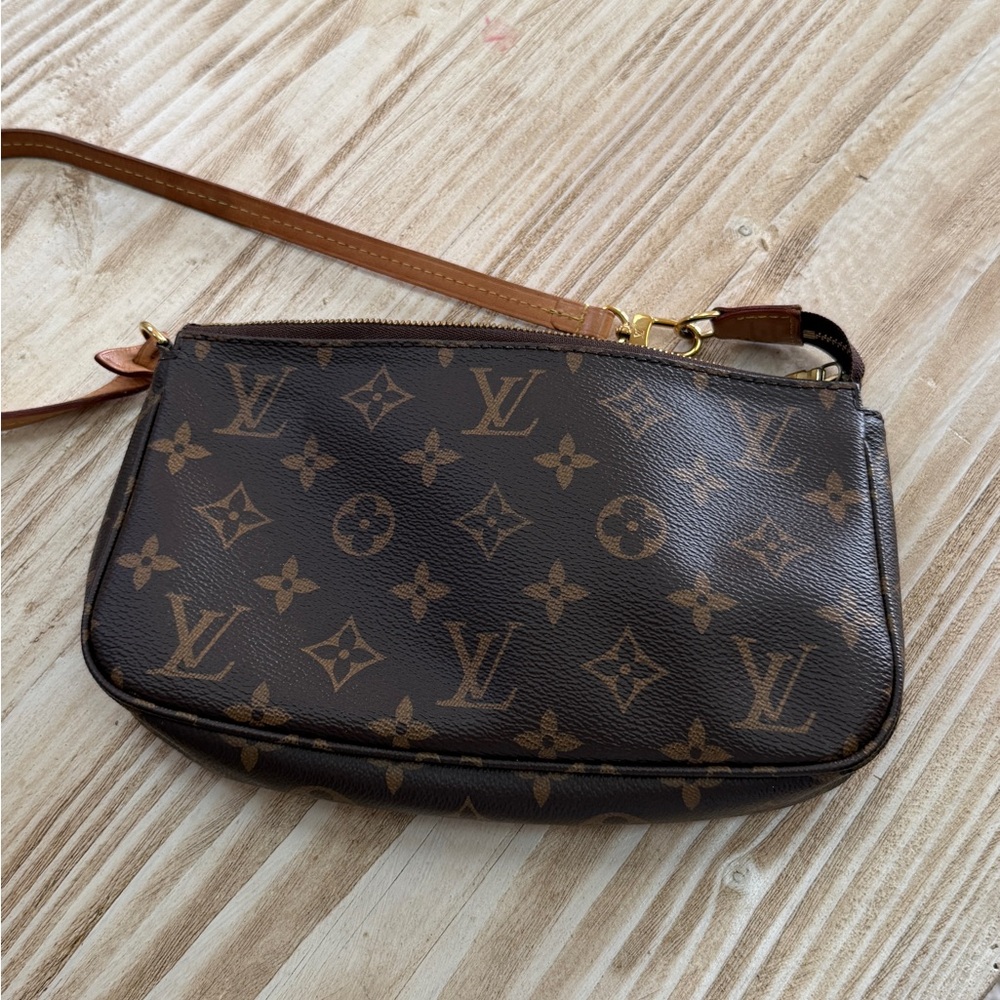 Louis Vuitton Brown Monogram Women's Bag Pouch